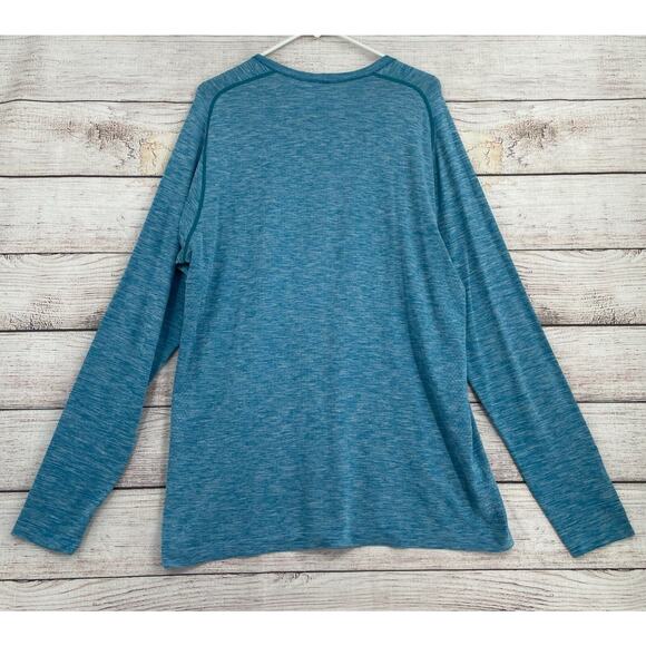 Lululemon Time to Get Dirty Metal Vent‎ Long Sleeve Shirt Men's Size XL Blue - Picture 2 of 7